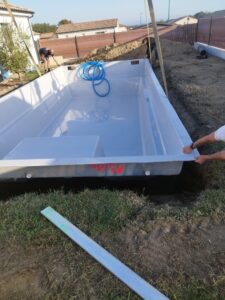Terrassement d’une piscine à coque – Berthez