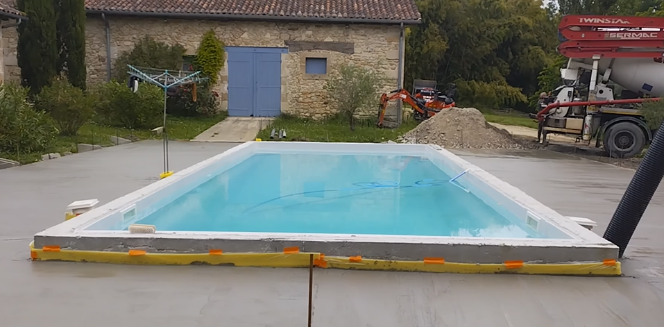 Coulage d'une Terrasse à Bernos-Beaulac