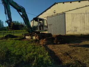 Réalisation d’un parking à Saint Pierre de Mons près de Langon