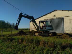 Réalisation d’un parking à Saint Pierre de Mons près de Langon