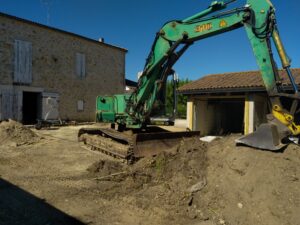 Réalisation d’un parking à Saint Pierre de Mons près de Langon