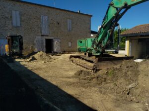 Réalisation d’un parking à Saint Pierre de Mons près de Langon