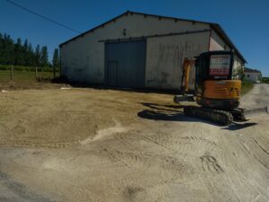 Réalisation d’un parking à Saint Pierre de Mons près de Langon