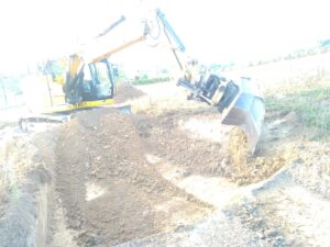 Réalisation d’un accès chantier à Saint André du Bois près de Langon