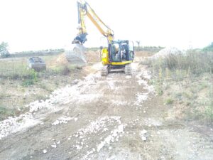 Réalisation d’un accès chantier à Saint André du Bois près de Langon