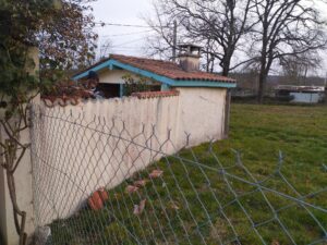 Chantier de maçonnerie à Berthez